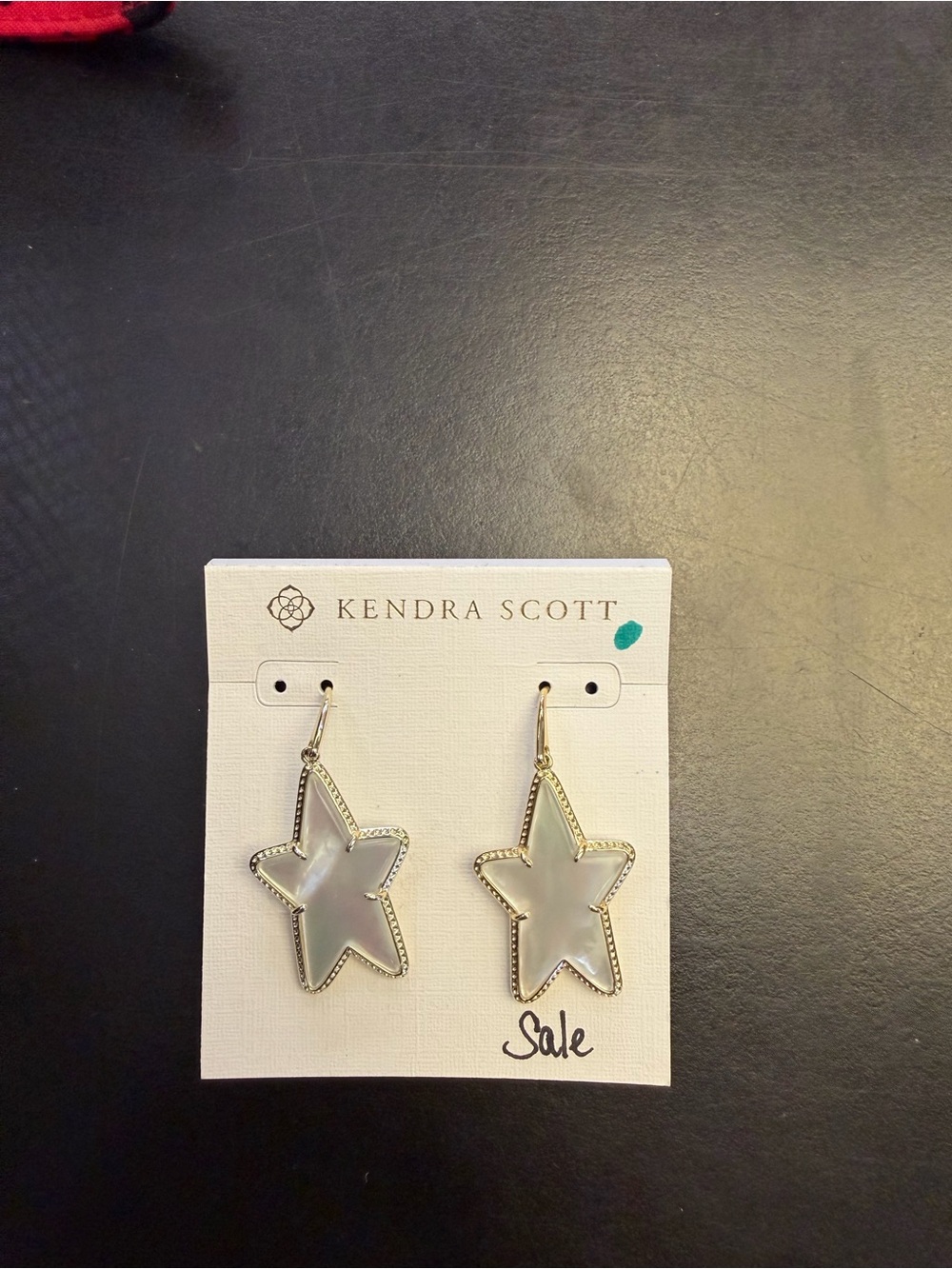 Kendra Scott Star Drop Earrings in White